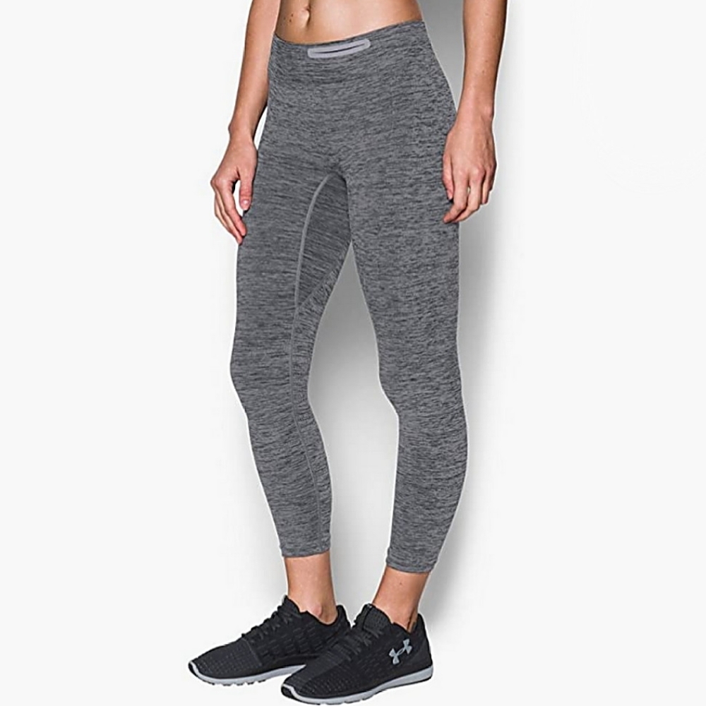 UNDER ARMOUR UA Threadborne Seamless Heathered Crop Capris Legging Womens Medium